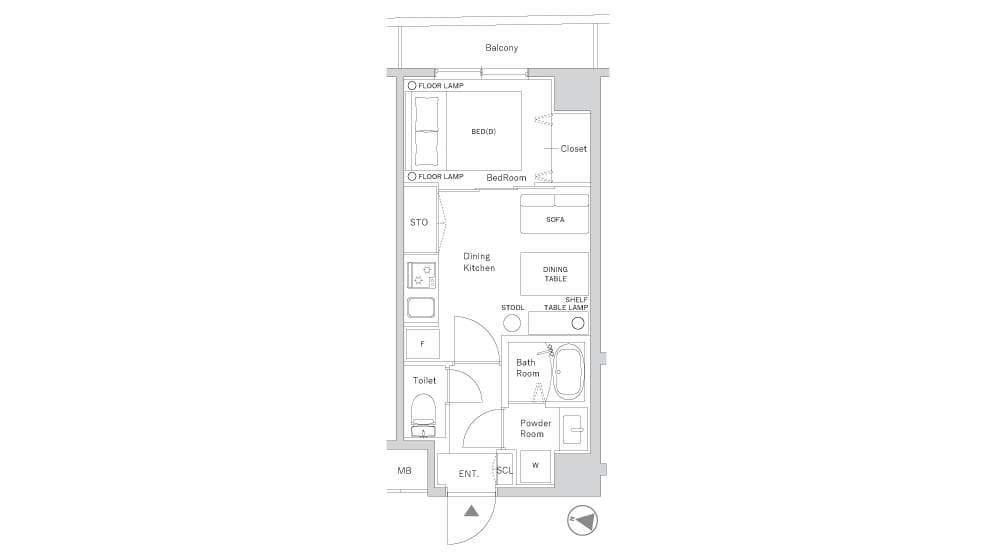 Preview floorplan of MorishitaⅡ