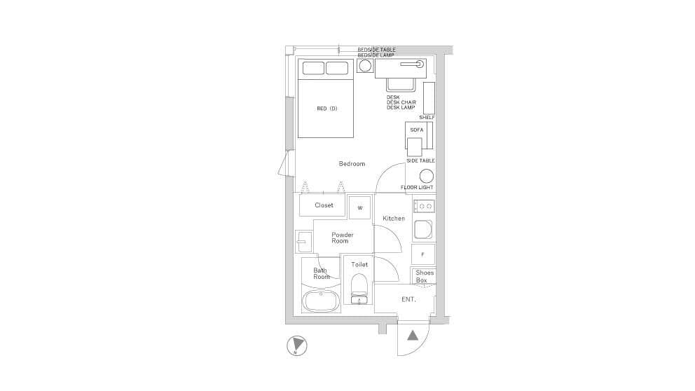 Preview floorplan of Nakanohoncho