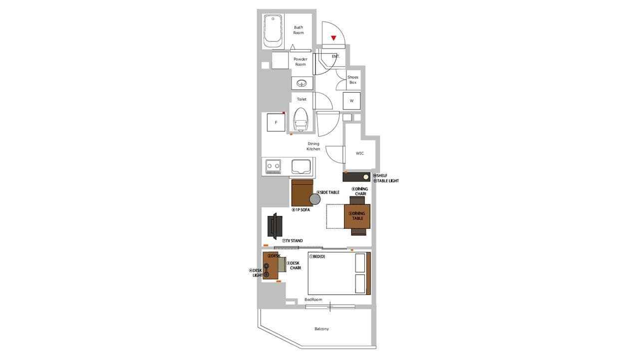 Preview floorplan of Nishi shinjukuⅡ