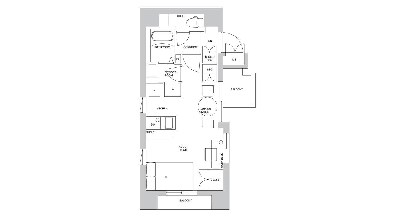 Preview floorplan of Ryogoku