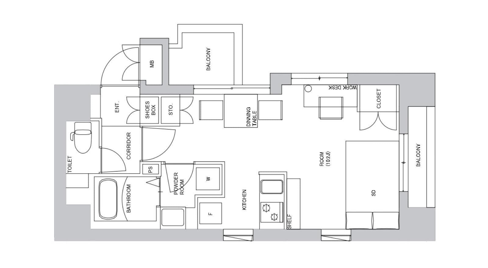 Preview floorplan of Ryogoku
