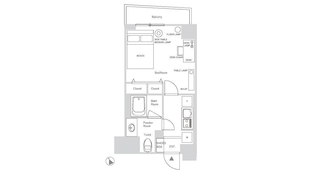 Preview floorplan of Shibuya Hatsudai