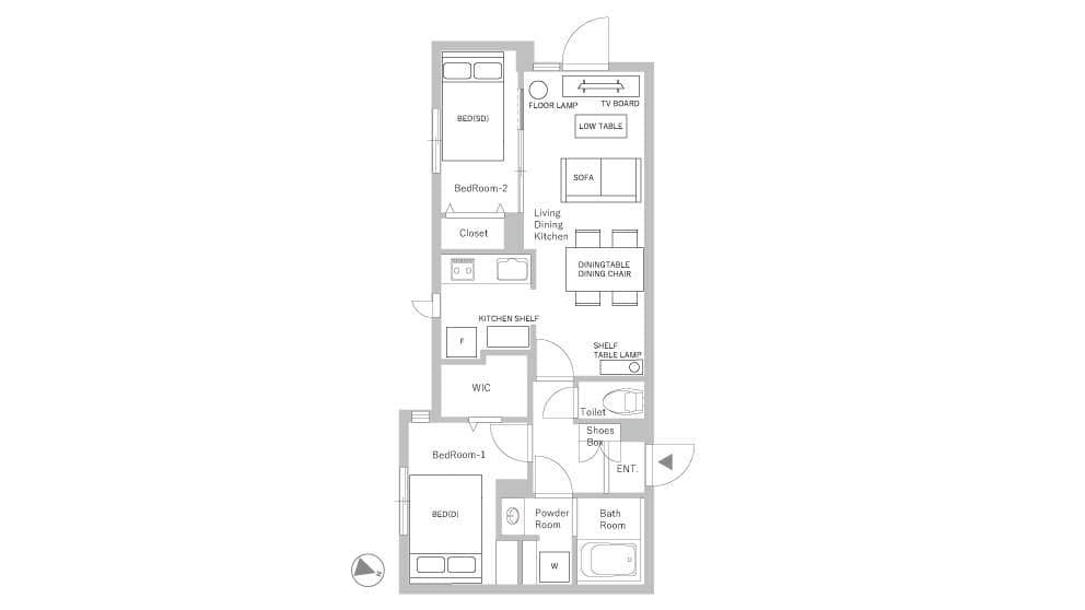 Preview floorplan of Shin-otsuka