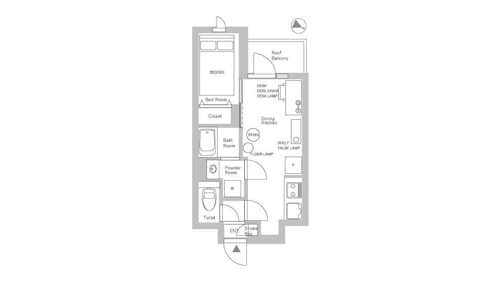 Preview floorplan of Shin-otsuka