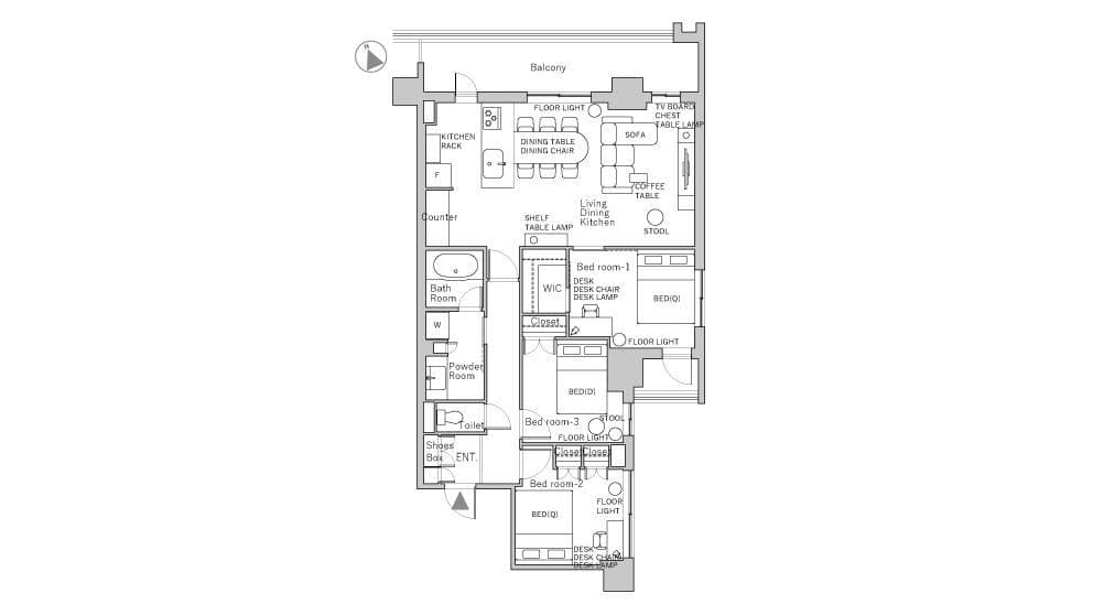 Preview floorplan of Shinjuku Central Park