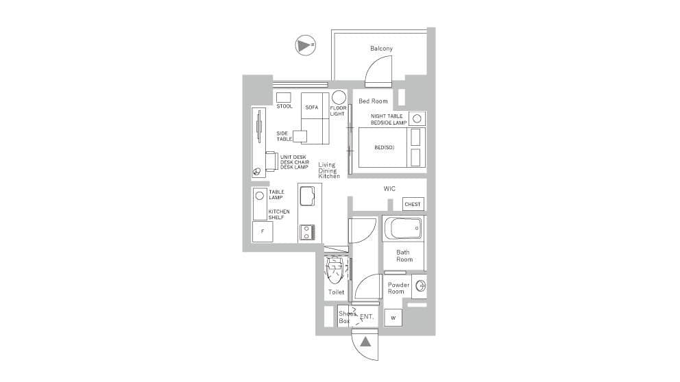 Preview floorplan of Umeda Kita