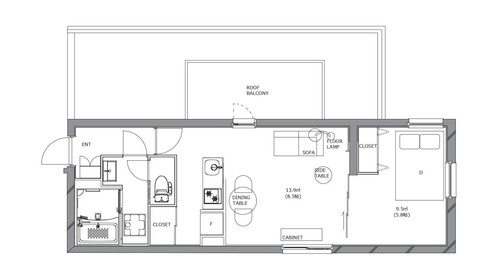 Preview floorplan of Yoyogi Uehara