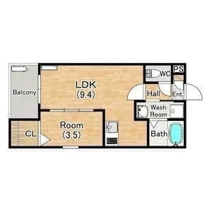 Preview floorplan of KM- G Maison Yamashina Emile ✨Foreign nationals: OK