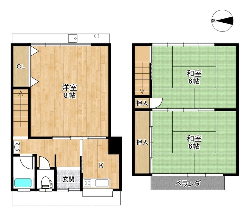 Preview floorplan of Fukakusa Susuhaki Rental House