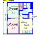Preview floorplan of Kamiyamada Valley Mansion ✨ -Foreign nationals: OK