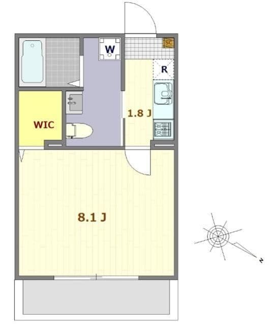 Preview floorplan of Haremire Kitakurashino