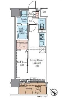 Preview floorplan of Rb LUXENA+PAWS Nanko Tokubo