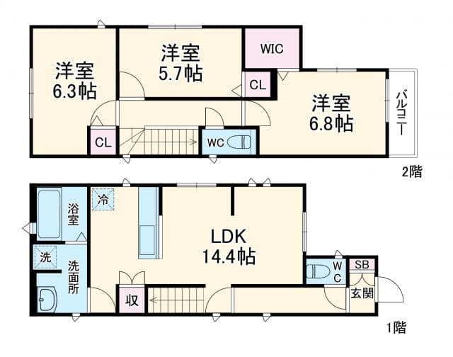 Preview floorplan of Kolet Yachiyodai #02