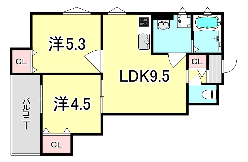 Preview floorplan of Creole Higashi Sonoda-cho I