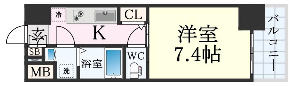 Preview floorplan of World Eye Kobe Minato-cho ✨Foreign nationals: OK