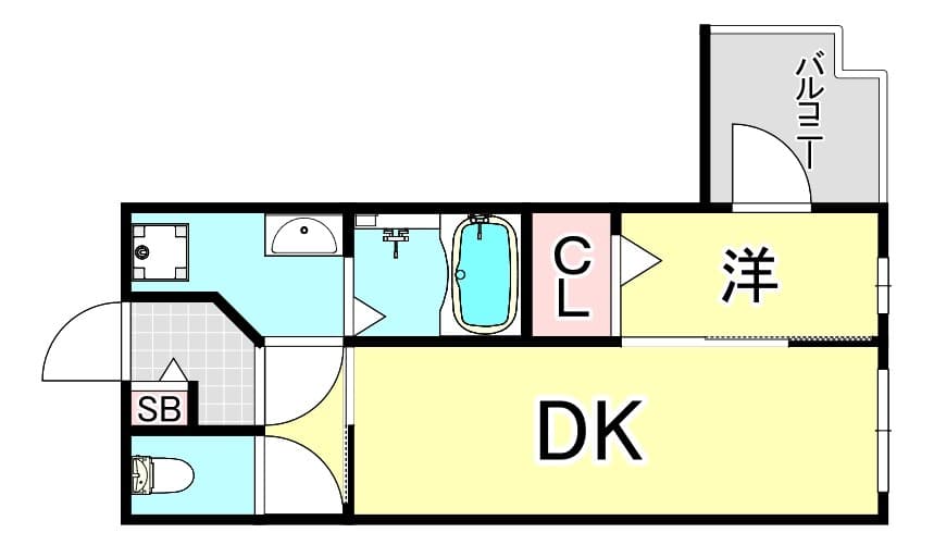 Preview floorplan of D-3 Nishinomiya Naruo