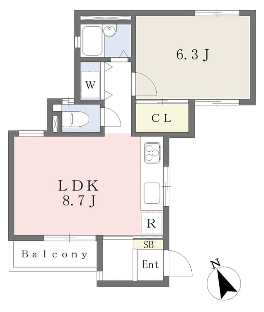 Preview floorplan of Rb Cosmo Miyazakidai Loft Urban