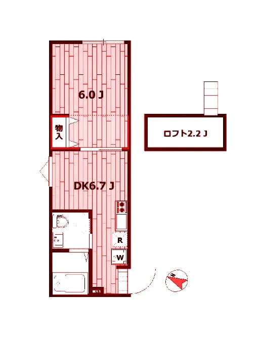 Preview floorplan of Rb (Temporary) Miyazakidai AP