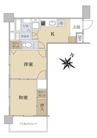 Preview floorplan of First Class Okokucho Station Front