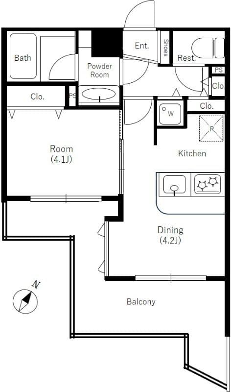 Preview floorplan of Tokyu Dole Arus Yokohama Motomachi