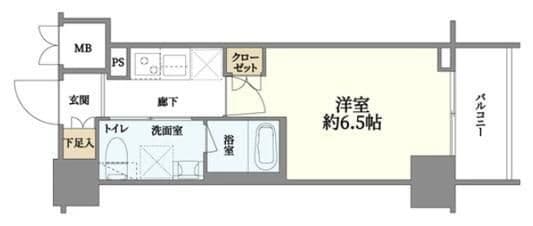 Preview floorplan of Harmony Residence Yokohama Minato Mirai #001