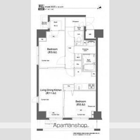 Preview floorplan of Proud Flat Tsurumi I