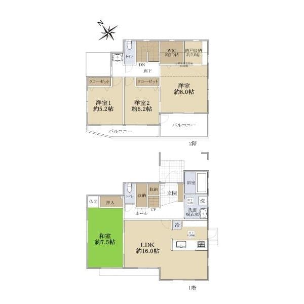 Preview floorplan of Midorigaoka 3, Zama City, Kanagawa Prefecture