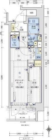 Preview floorplan of Aqua Place Kyoto Senbon Marutamachi