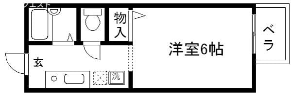 Preview floorplan of Haitsu Hanamizuki