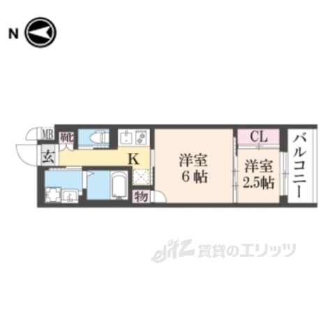 Preview floorplan of Aqua Place Kyoto Juraku Daito