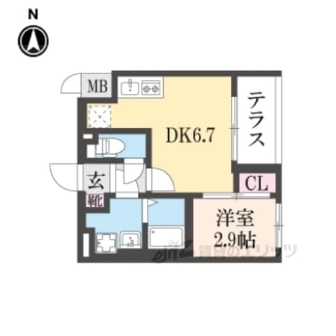 Preview floorplan of Sorte Terrace THE KYOTO Toji