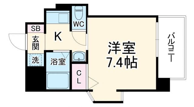 Preview floorplan of Estem Court Kyoto Karasuma III Japanism
