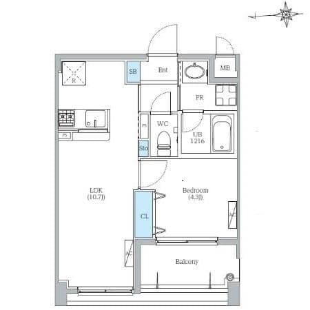 Preview floorplan of Castalia Mibu ✨Foreign nationals: OK