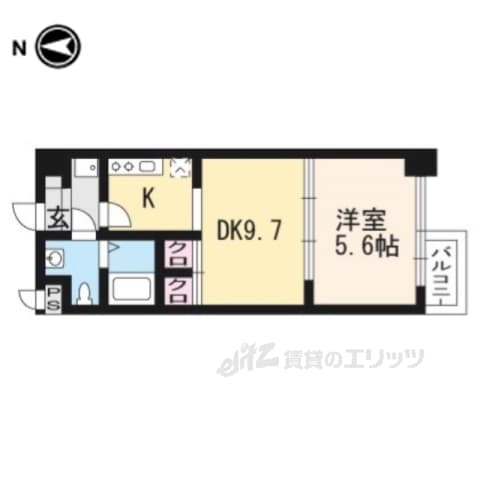 Preview floorplan of Plenesia Karasuma Oike ✨Foreign nationals: OK