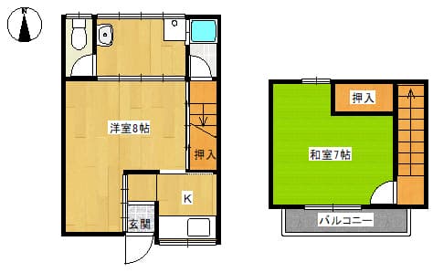 Preview floorplan of Kitabukicho Rental House (3rd Unit from the East)