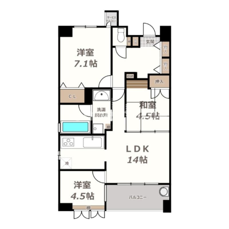 Preview floorplan of Crown Heim Nishitanabe