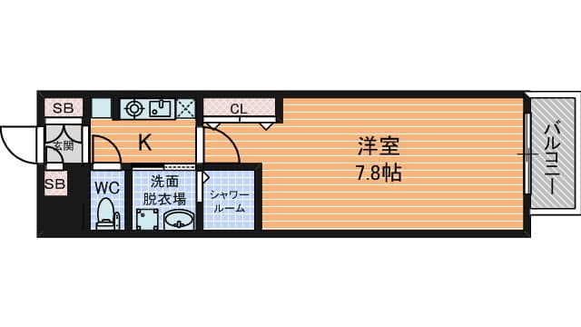 Preview floorplan of Asverl Osaka Castle WEST II