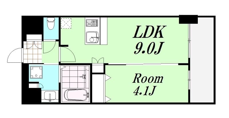 Preview floorplan of Presance Otemae Period ✨Foreign nationals: OK