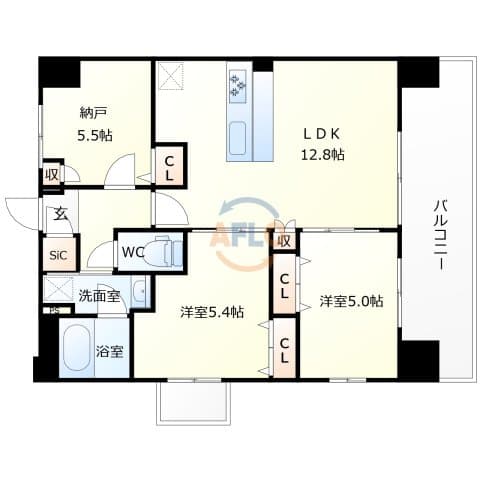 Preview floorplan of Splendid Tamatsukuri DUE