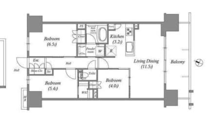 Preview floorplan of The Grand Grace Osaka Nishi-Kujō ✨Foreign nationals: OK