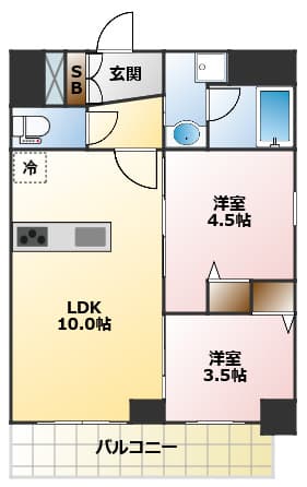 Preview floorplan of Rivent Namba West