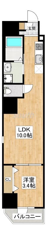Preview floorplan of URBAN PARK Namba Minami