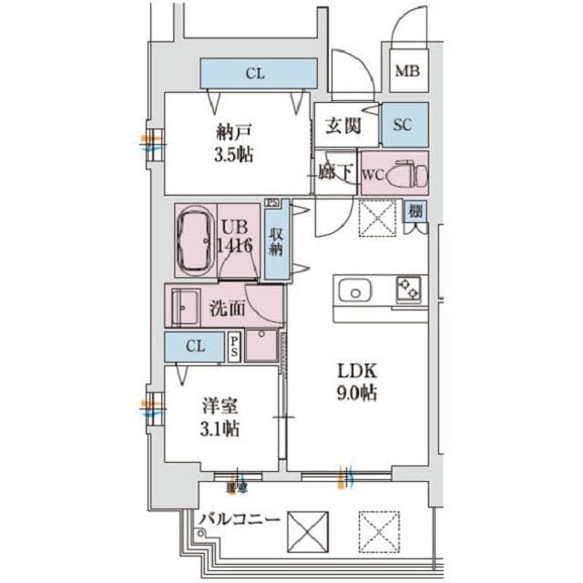 Preview floorplan of Splendid Shin-Osaka VIII