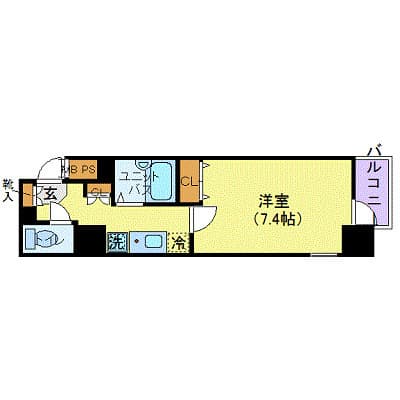 Preview floorplan of メインステージ日本橋箱崎Ⅱ