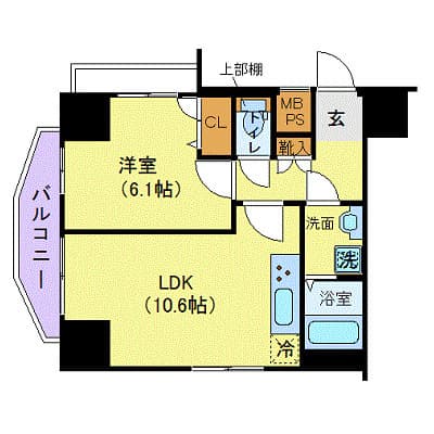Preview floorplan of ジェノヴィア浅草駅前スカイガーデン...