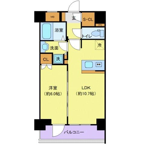 Preview floorplan of プレサンスブルーム浅草North