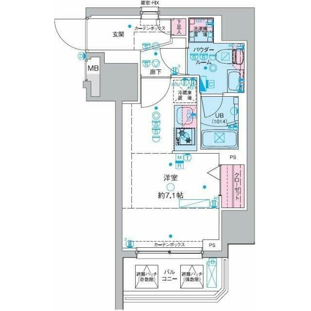 Preview floorplan of GENOVIA Misato Station Front