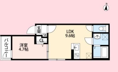 Preview floorplan of Dear Court Kuchibiki