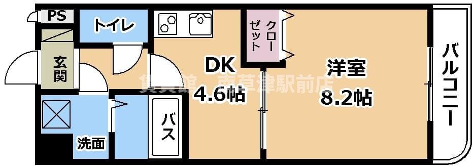 Preview floorplan of GROOVE Minakuchi I -Foreigner nationals: OK🔥
