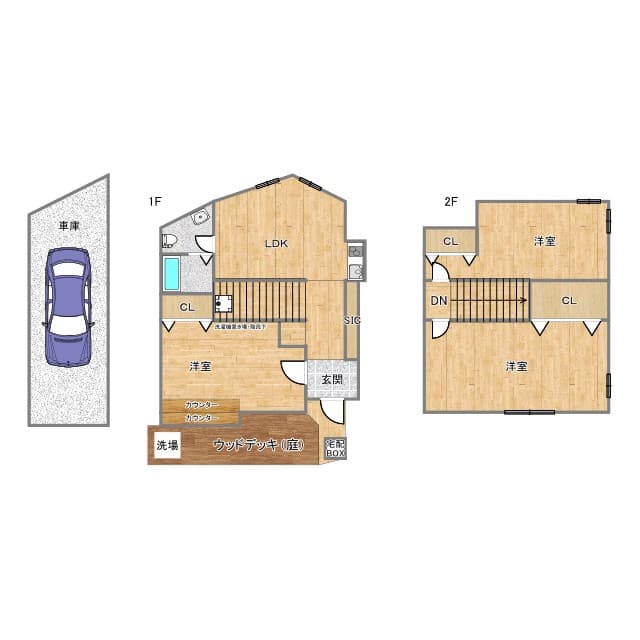Preview floorplan of Sakuradai 2-chome Detached House
